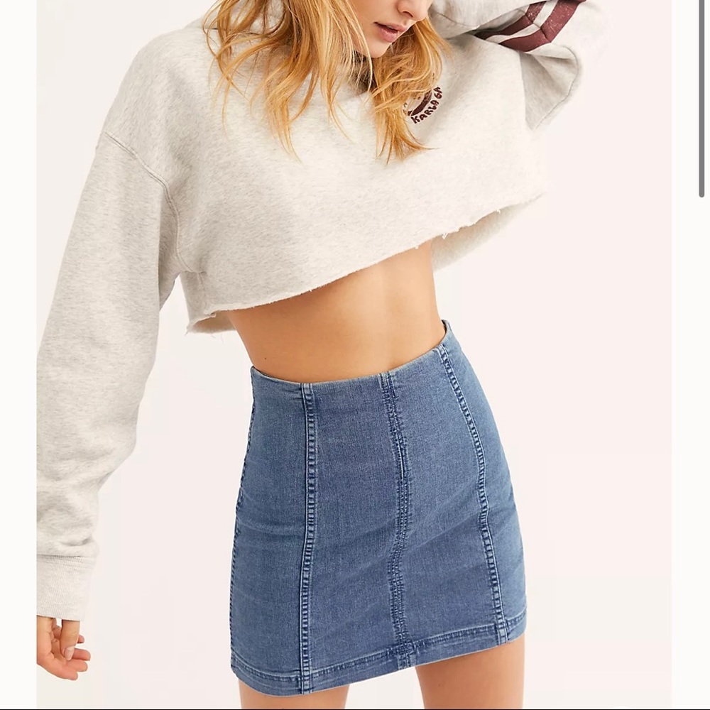 Free People denim skirt, size 2